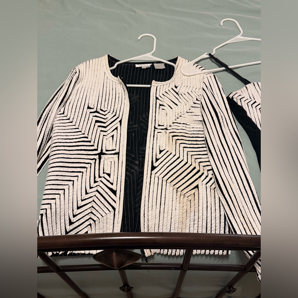 Andrea Rosati Art-to-Wear Jacket and Top Set Size 8 - Picture 2 of 5